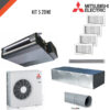 Mitsubishi canalizzato cinque zone ambienti